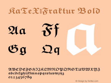 KaTeX_Fraktur-Bold Version 0.0.4图片样张