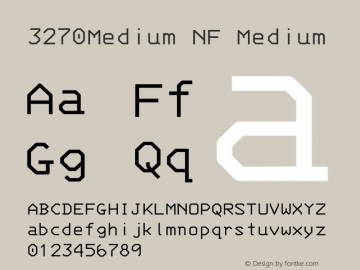 3270-Medium Nerd Font Complete Mono Windows Compatible Version 001.000;Nerd Fonts 2图片样张