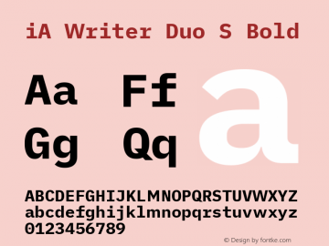 iA Writer Duo S Bold Version 2.000图片样张