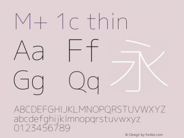 M+ 1c thin 图片样张