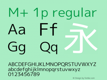 M+ 1p regular 图片样张