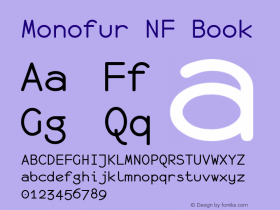 monofur Nerd Font Complete Windows Compatible 1.0 2000-03-28 Font Sample