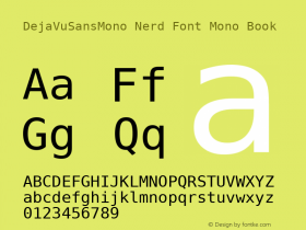 DejaVu Sans Mono Nerd Font Complete Mono Version 2.37 Font Sample