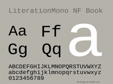 Literation Mono Nerd Font Complete Mono Windows Compatible Version 2.00.5图片样张