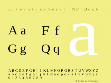 Literation Serif Nerd Font Complete Mono Windows Compatible Version 2.00.5图片样张