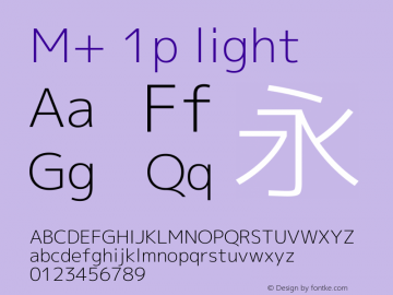 M+ 1p light 图片样张