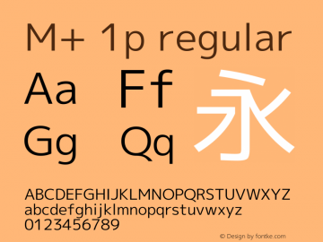 M+ 1p regular 图片样张