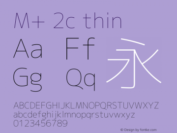 M+ 2c thin 图片样张