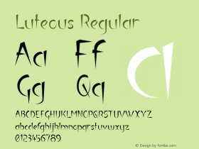 Luteous Regular 1.0 Font Sample