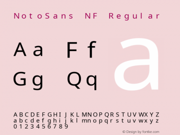 Noto Sans Regular Nerd Font Complete Mono Windows Compatible Version 2.000;GOOG;noto-source:20170915:90ef993387c0; ttfautohint (v1.7) Font Sample