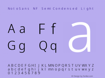Noto Sans SemiCondensed Light Nerd Font Complete Mono Windows Compatible Version 2.000;GOOG;noto-source:20170915:90ef993387c0; ttfautohint (v1.7)图片样张