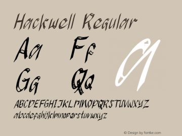 Hackwell Version 1.000;PS 001.001;hotconv 1.0.56 Font Sample