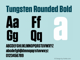 TungstenRounded-Bold Version 1.300 | wf-rip DC20140625 Font Sample