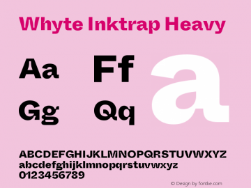 WhyteInktrap-Heavy Version 1.100 | wf-rip DC20190310图片样张