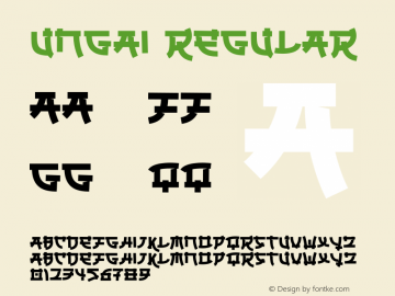 Ungai Version 1.001;Fontself Maker 3.5.1 Font Sample