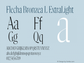 FlechaBronzea-LExtraLight 1.000图片样张
