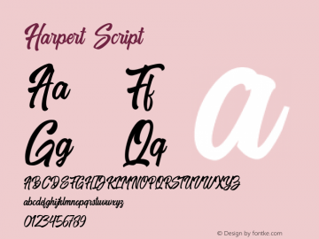 HarpertScript Version 1.000图片样张