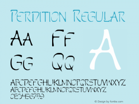 Perdition Regular 1 Font Sample