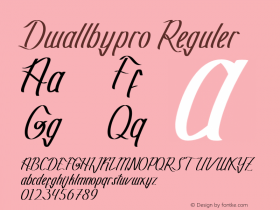 Dwallbypro Version 1.000 Font Sample