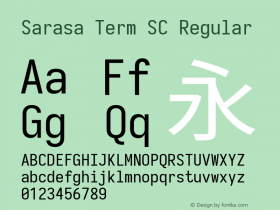 Sarasa Term SC 图片样张