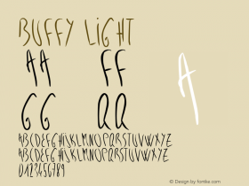 Buffy Light Version 001.000 Font Sample