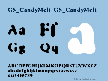 GS_CandyMelt Version 1.000 Font Sample