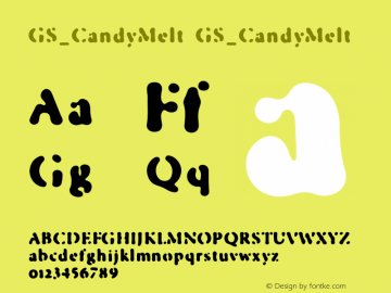 GS_CandyMelt Version 1.000 Font Sample
