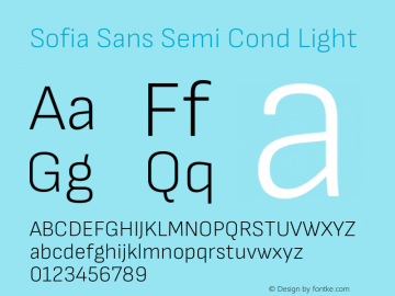 Sofia Sans Semi Cond Light Version 4.000图片样张