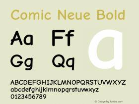 Comic Neue Bold Version 2.003图片样张