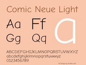 Comic Neue Light Version 2.003图片样张