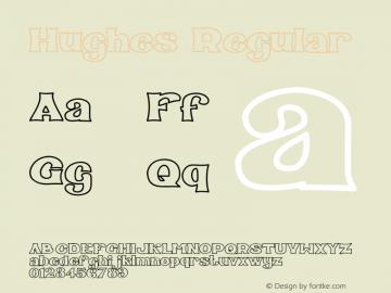 Hughes Version 1.001;Fontself Maker 1.1.1 Font Sample