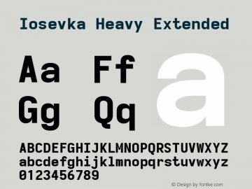 Iosevka Heavy Extended 3.0.0-rc.7图片样张