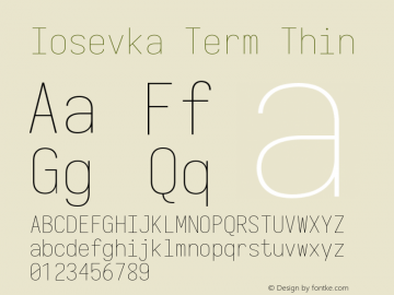 Iosevka Term Thin 3.0.0-rc.7图片样张