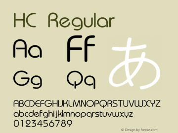 HC  Font Sample
