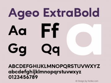 Ageo-ExtraBold Version 2019 | wf-rip DC20190225图片样张