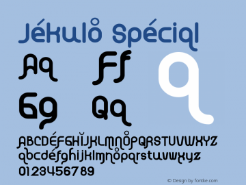 Jekulo Special Version 1.003;Fontself Maker 3.5.1 Font Sample