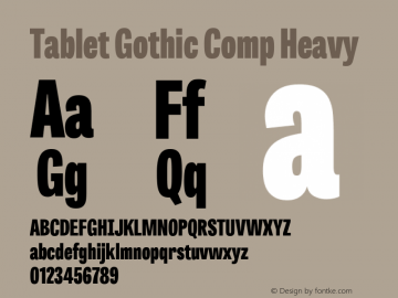 Tablet Gothic Comp Hv 1.000图片样张