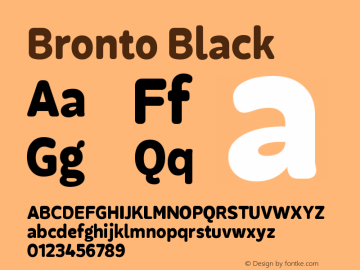 Bronto Black Version 1.001;PS 001.001;hotconv 1.0.70;makeotf.lib2.5.58329图片样张