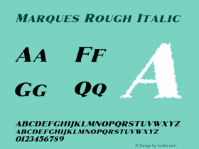 Marques-RoughItalic 1.000图片样张