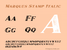 Marques Stamp Italic 1.000图片样张