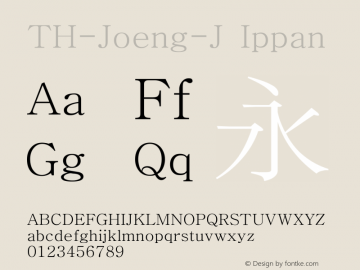 TH-Joeng-J V3.0.0/U13.0/200523 Font Sample