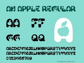 An Apple Version 1.00;June 21, 2020;FontCreator 11.5.0.2427 32-bit图片样张