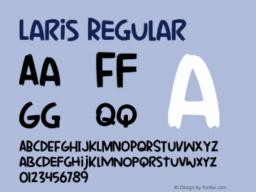 Laris Font Laris Regular Yandidesigns Font Laris Version 1 0 Font Ttf Font Uncategorized Font Fontke Com