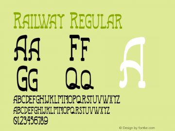 Railway Version 1.000 Font Sample