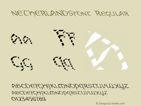 NETHERLANDSfont Regular Altsys Fontographer 3.5  4/4/01图片样张