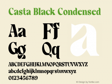 Casta-BlackCondensed Version 1.000图片样张