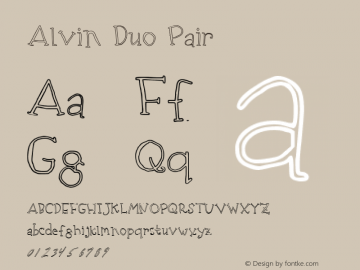 Alvin Duo Pair Version 001.001图片样张