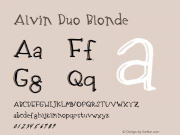 Alvin Duo Blonde Version 001.001图片样张