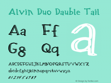 Alvin Duo Dauble Tail Version 001.001图片样张