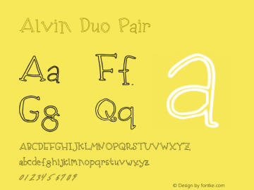 AlvinDuo-Pair Version 1.000;PS 001.001;hotconv 1.0.56图片样张